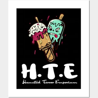 Halloween Kawaii Zombie Ice Cream And Popsicle Haunted Terror Emporium Apparel Posters and Art